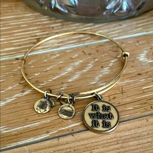 Alex and Ani Gold Charm Bracelet
“It is What it is” Charm